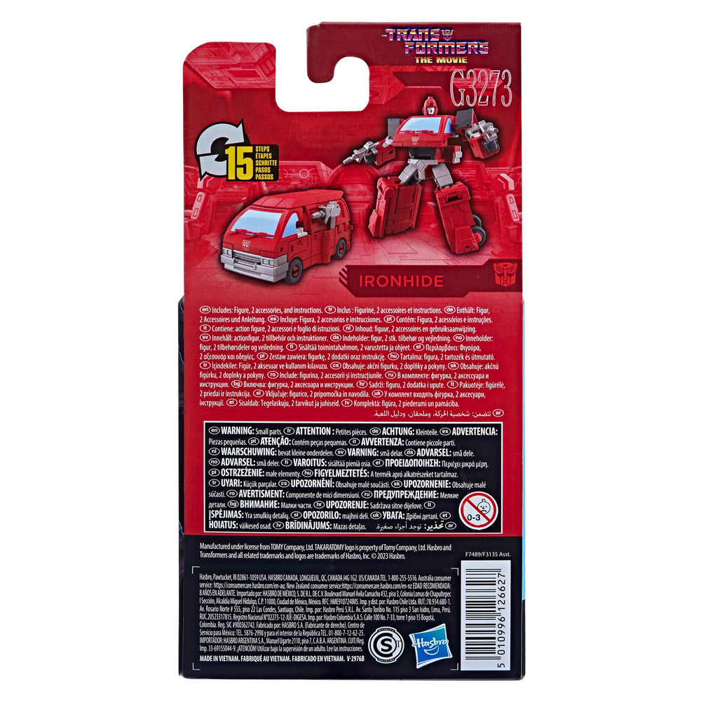 Gift-ready packaging of Transformers Studio Series Core Ironhide