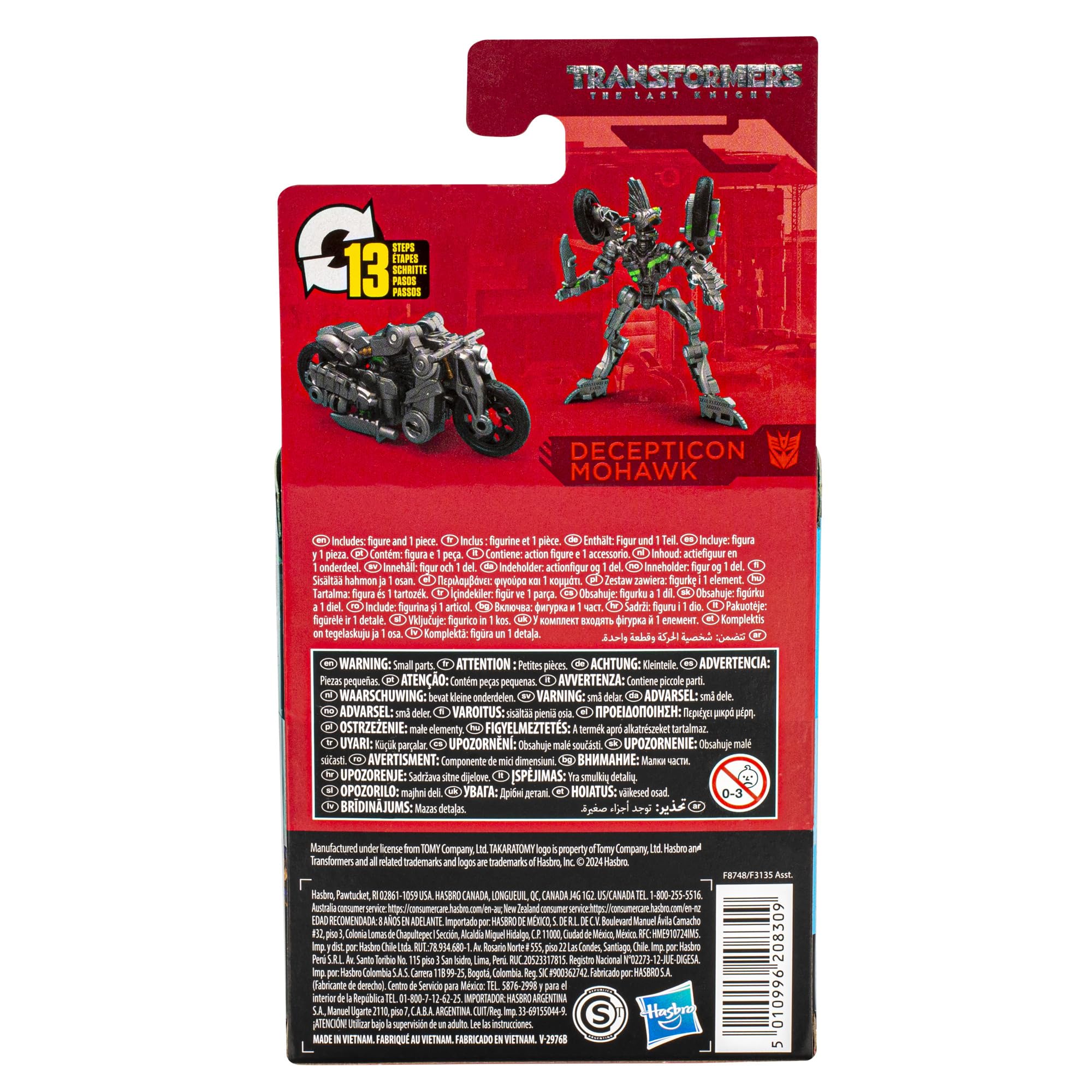 Studio Series Mohawk in packaging for collectors and display