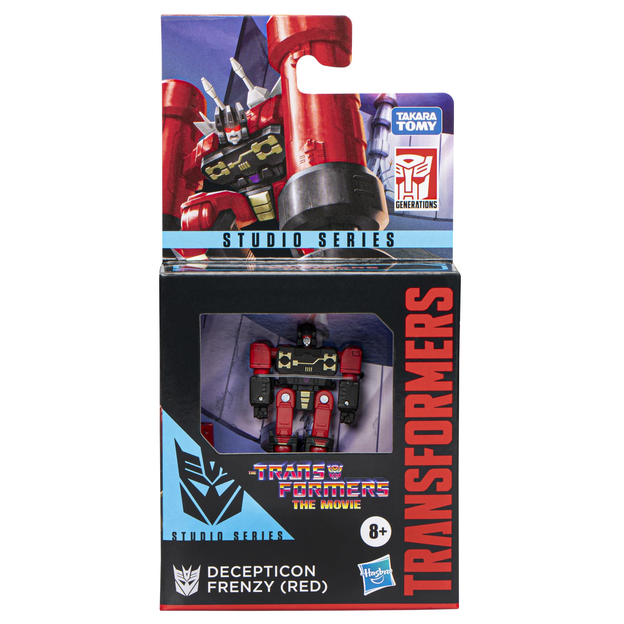Transformers Frenzy red accessories attachable for enhanced action play.