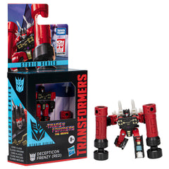 Transformers Studio Series Decepticon Frenzy red in cassette mode.