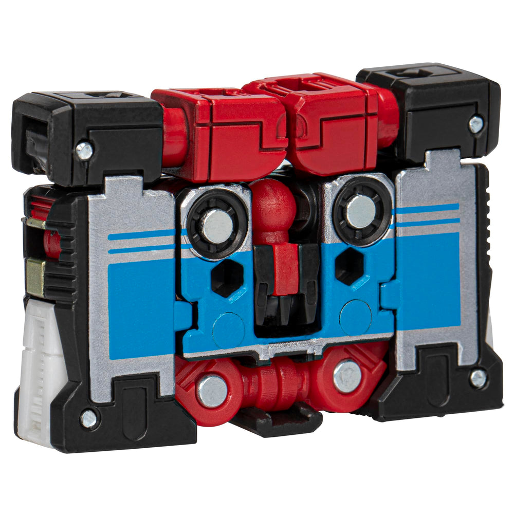 Transformers Frenzy red in dynamic pose showcasing articulation.