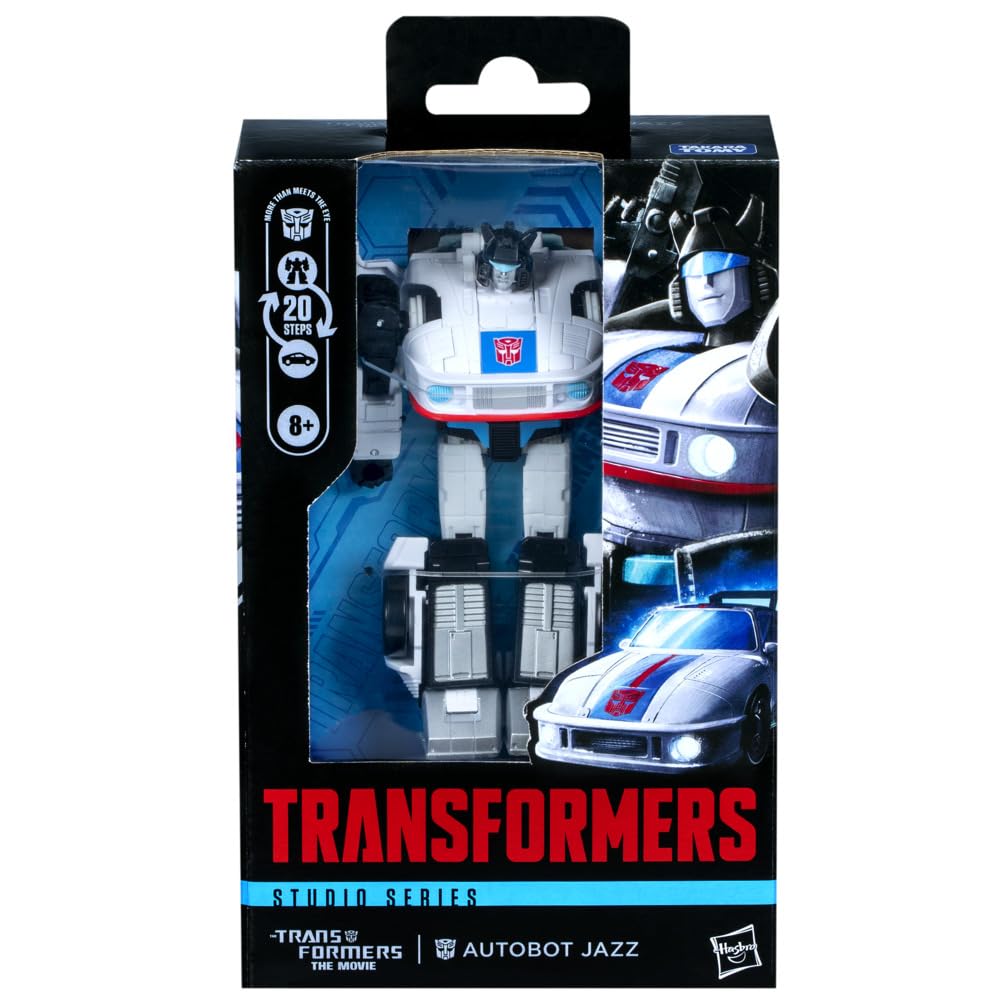 Transformers Studio Series Autobot Jazz articulated head enables expressive poses.