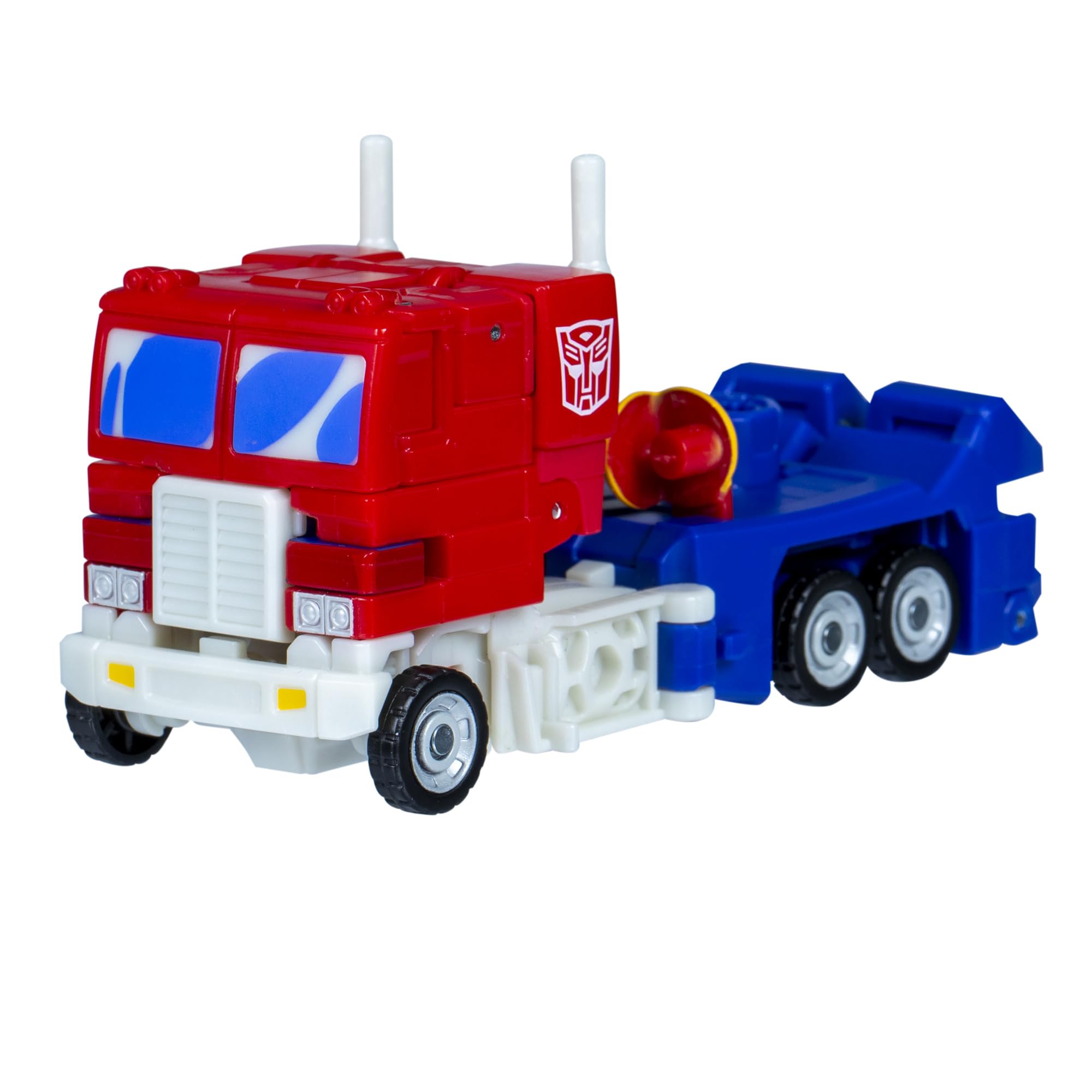 Transformers Studio Series Deluxe Optimus Prime in truck mode with movie-inspired deco.
