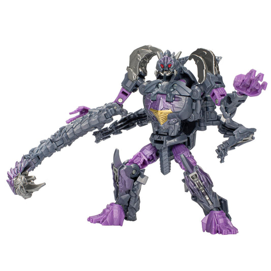 Transformers Predacon Scorponok in robot mode for posable display.