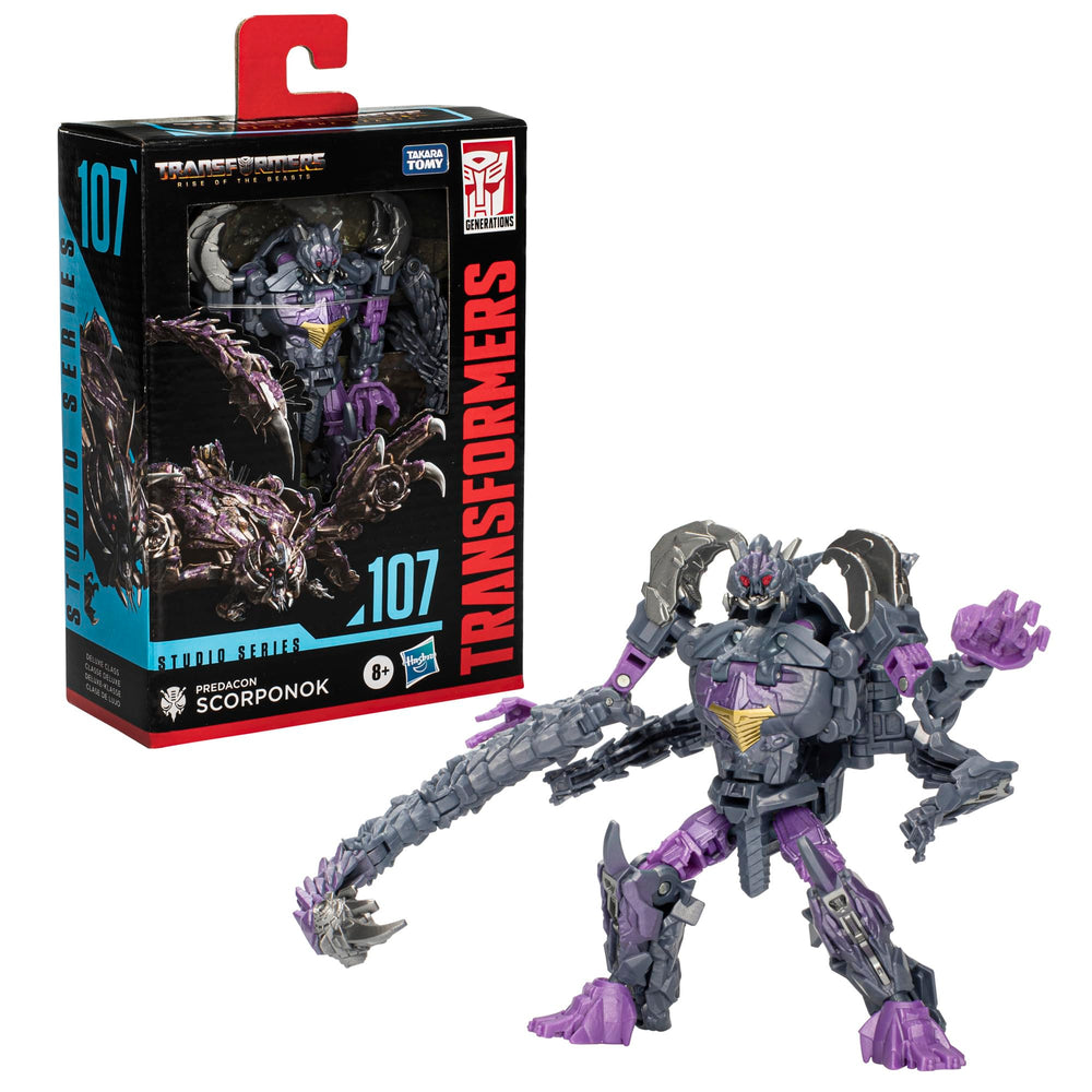 Transformers Predacon Scorponok with scorpion-tail accessory for versatile play.