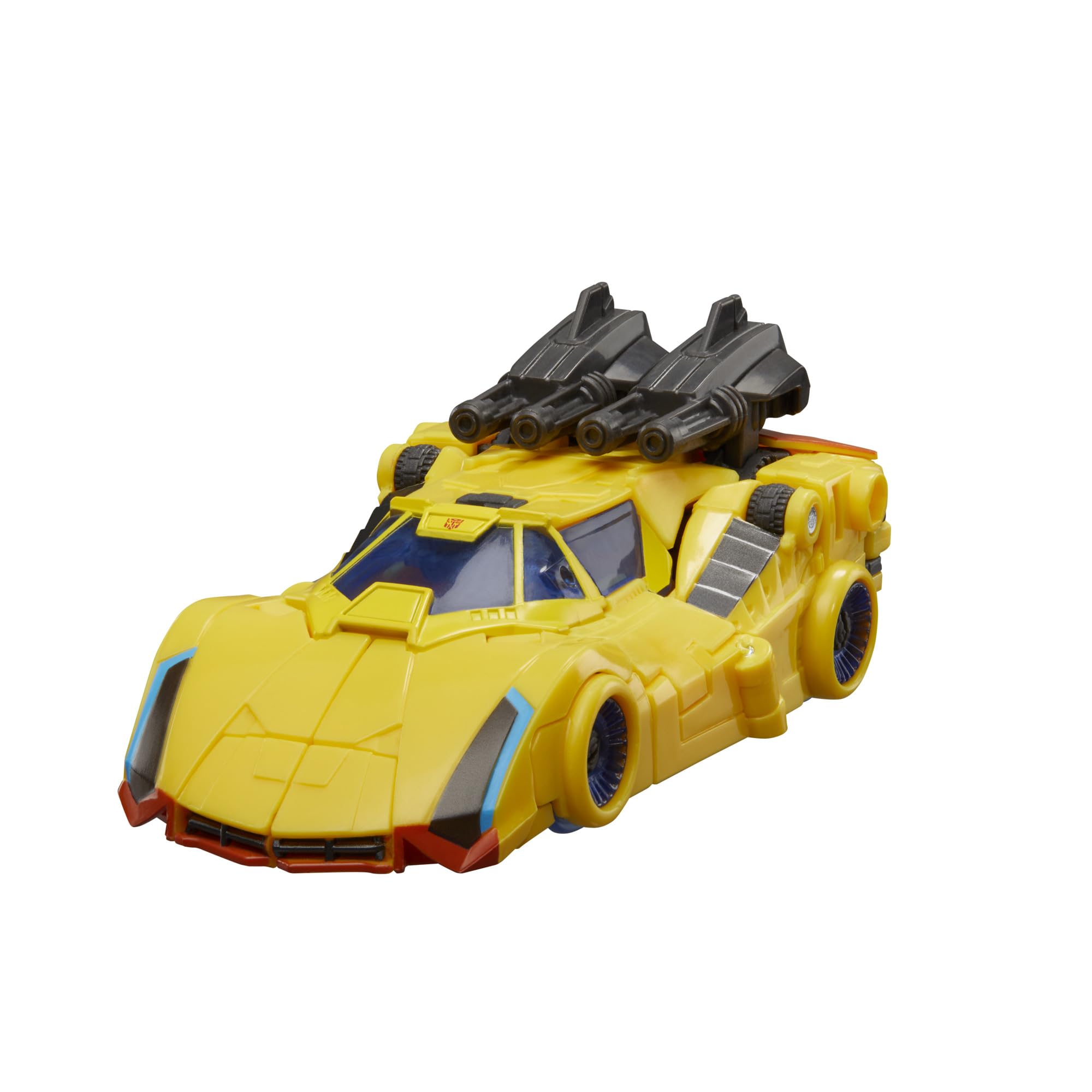 Transformers Sunstreaker car mode showcasing 19-step transformation design