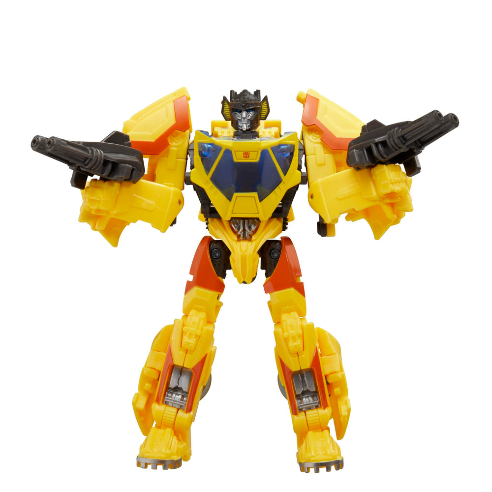 Transformers Sunstreaker studio series figure posed for action