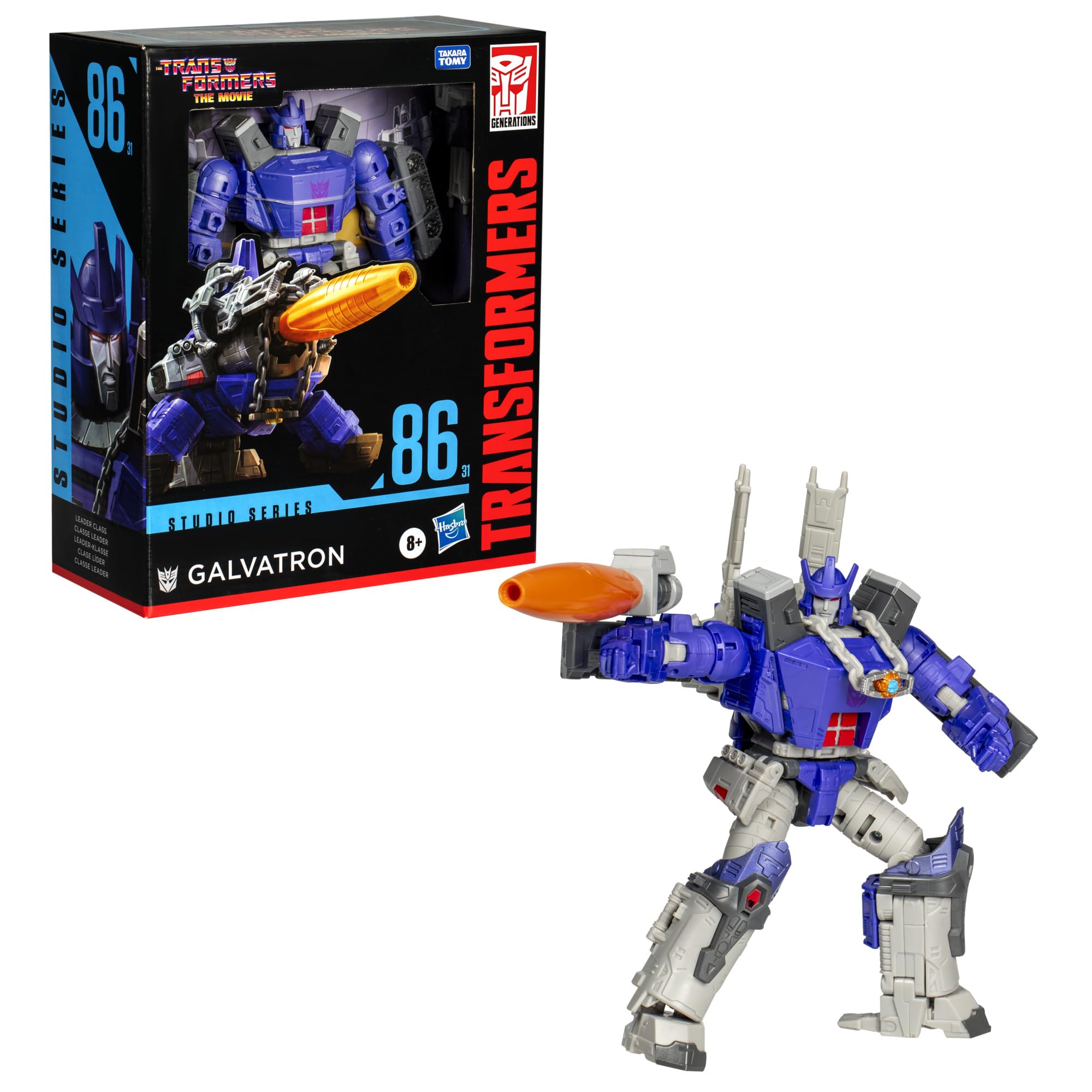 Galvatron particle cannon attached for dramatic battles.