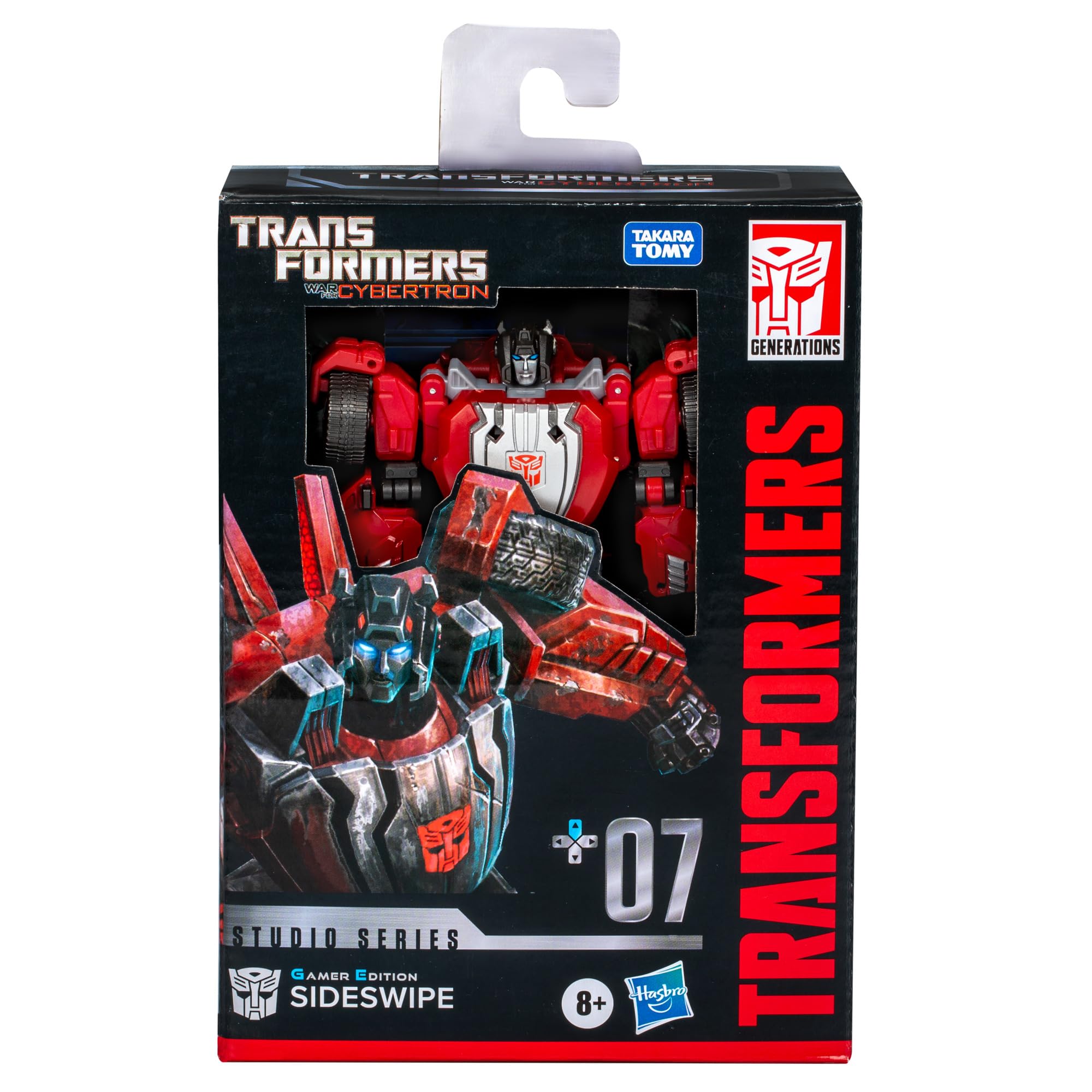 Transformers Studio Series Gamer Edition Sideswipe in Cybertronian car mode