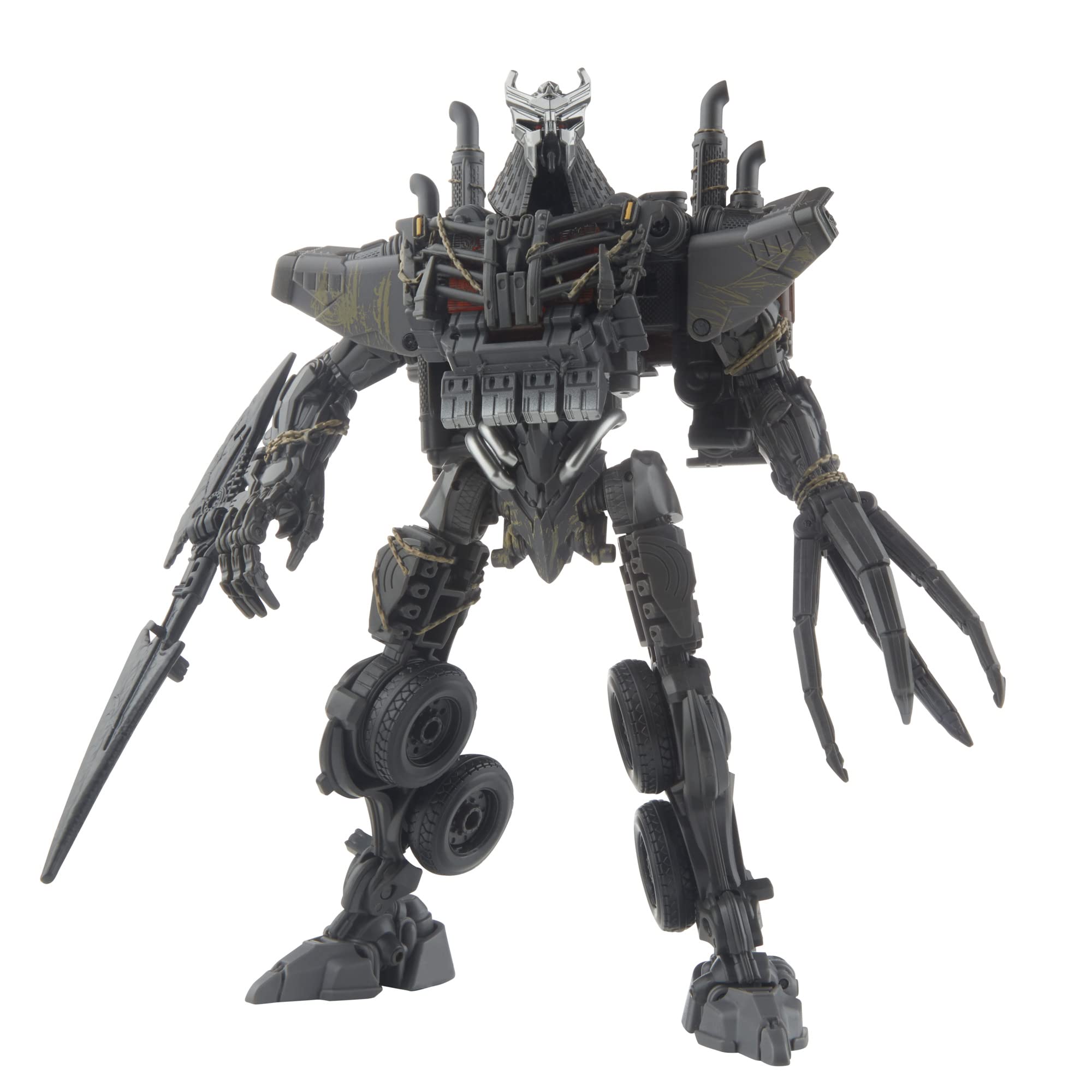 Transformers Studio Series Scourge detachable claw hand attachments enhance figures' compatibility in both modes.