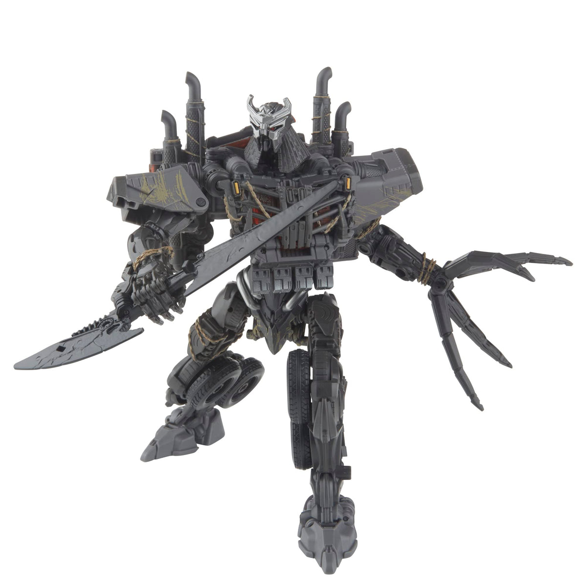 Transformers Studio Series Scourge front view with movie-inspired deco and enhanced poseability.