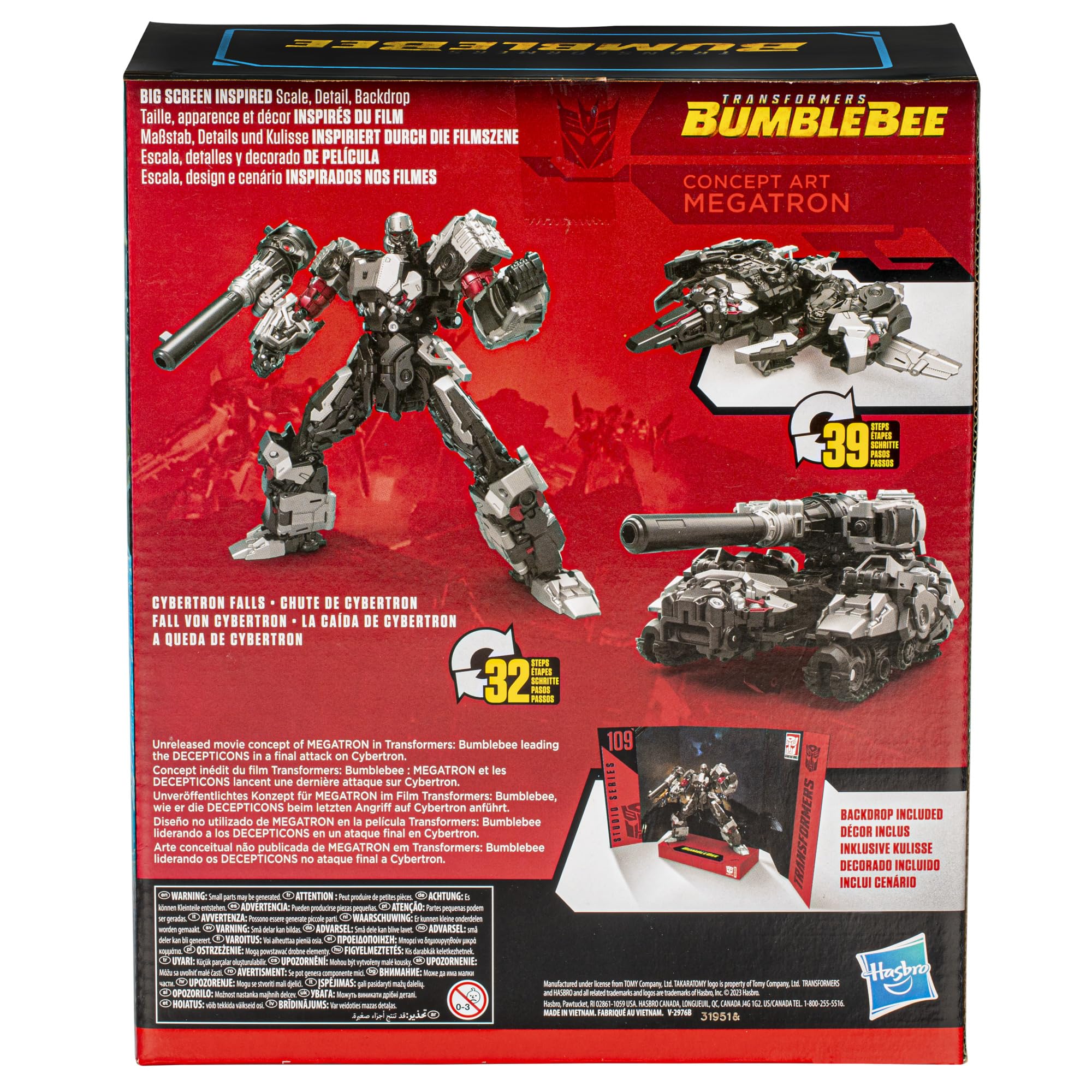 Transformers Studio Series Megatron fusion cannon accessory enhances play options.