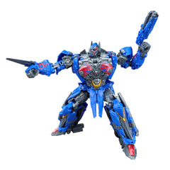 Articulated Nemesis Prime offers versatile pose options for display.