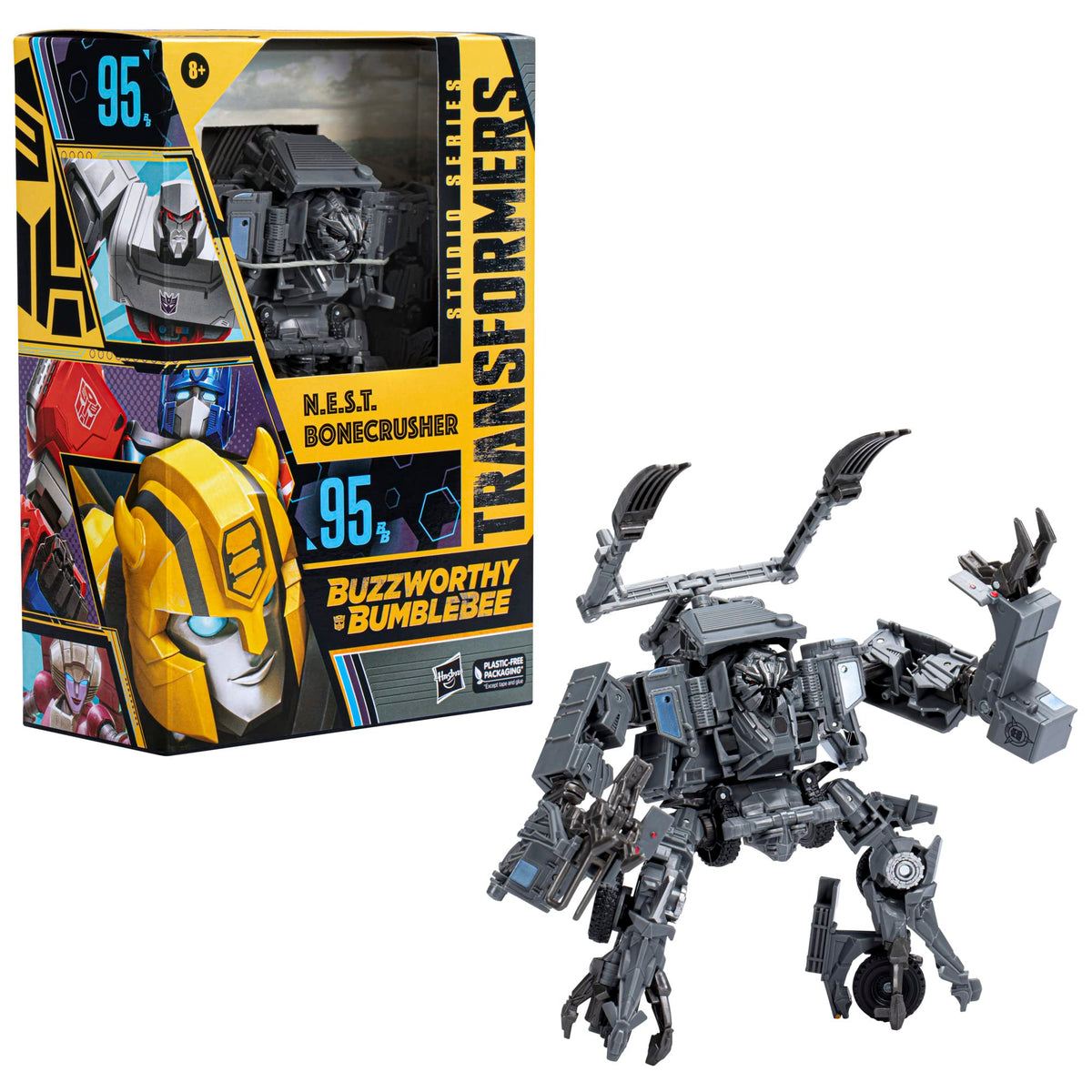 Transformers Studio Series Bonecrusher front view for display and play