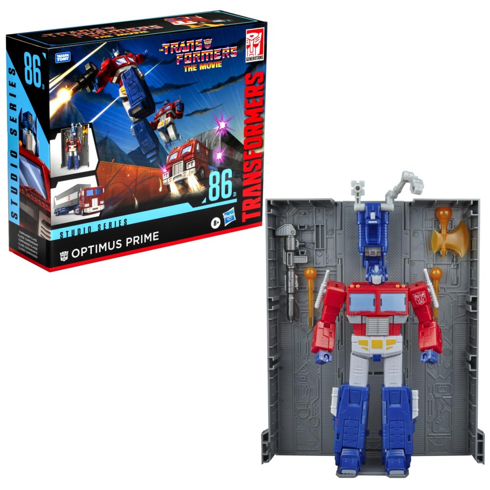 Transformers Optimus Prime robot mode for dynamic poseability and display.