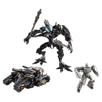 Transformers Studio Series Megatron Voyager side view shows tank mode for play