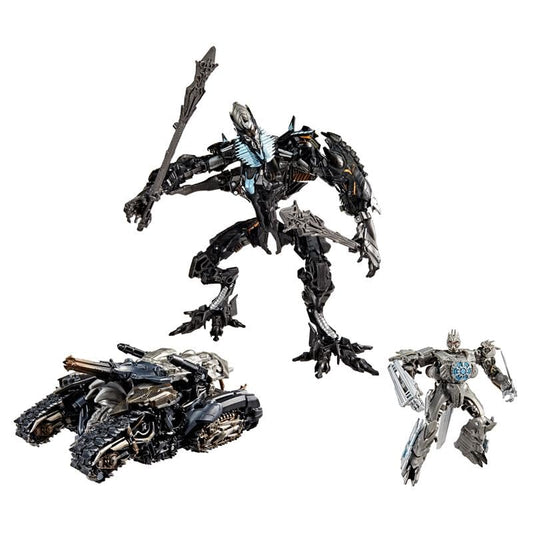 Transformers Studio Series Megatron Voyager side view shows tank mode for play