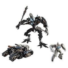 Transformers Studio Series Megatron Voyager side view shows tank mode for play