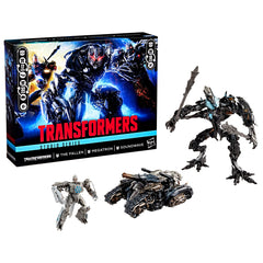 Transformers Studio Series Soundwave Deluxe satellite mode suited for imaginative play