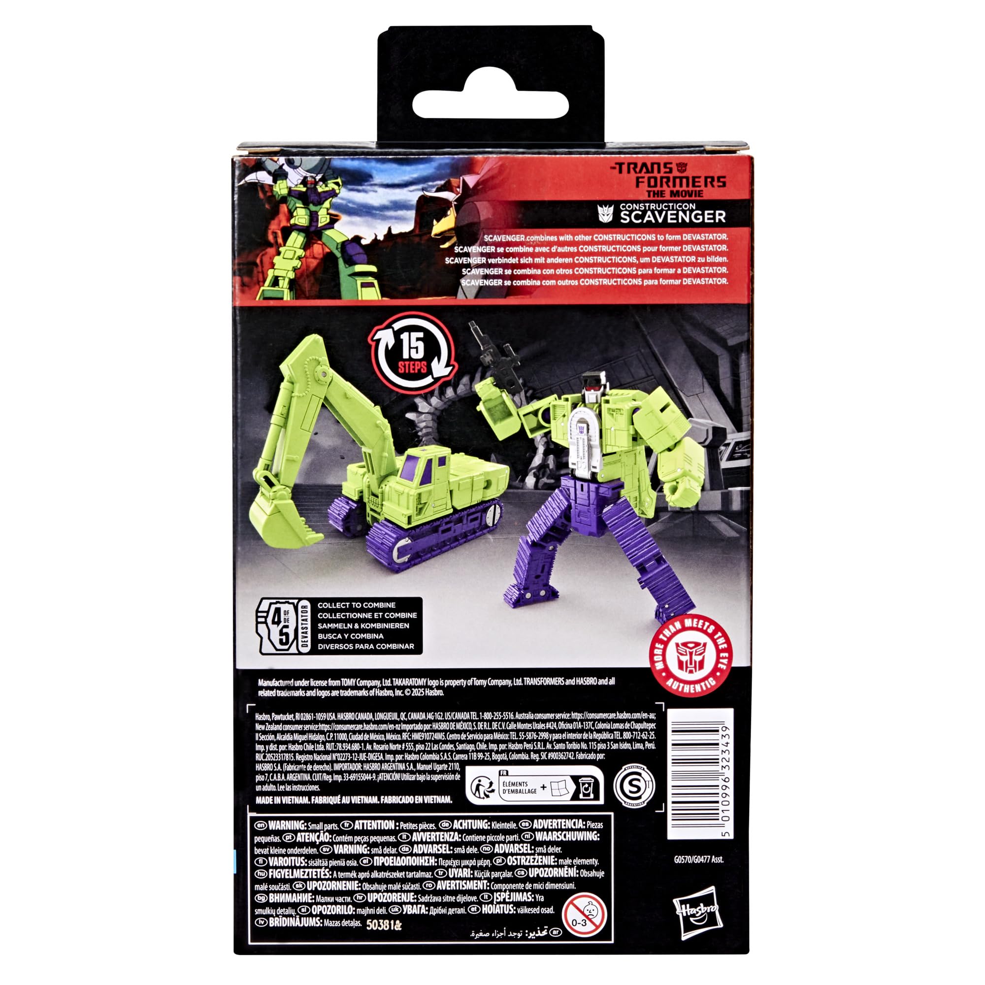 Transformers Studio Series Scavenger compatible with Devastator builds