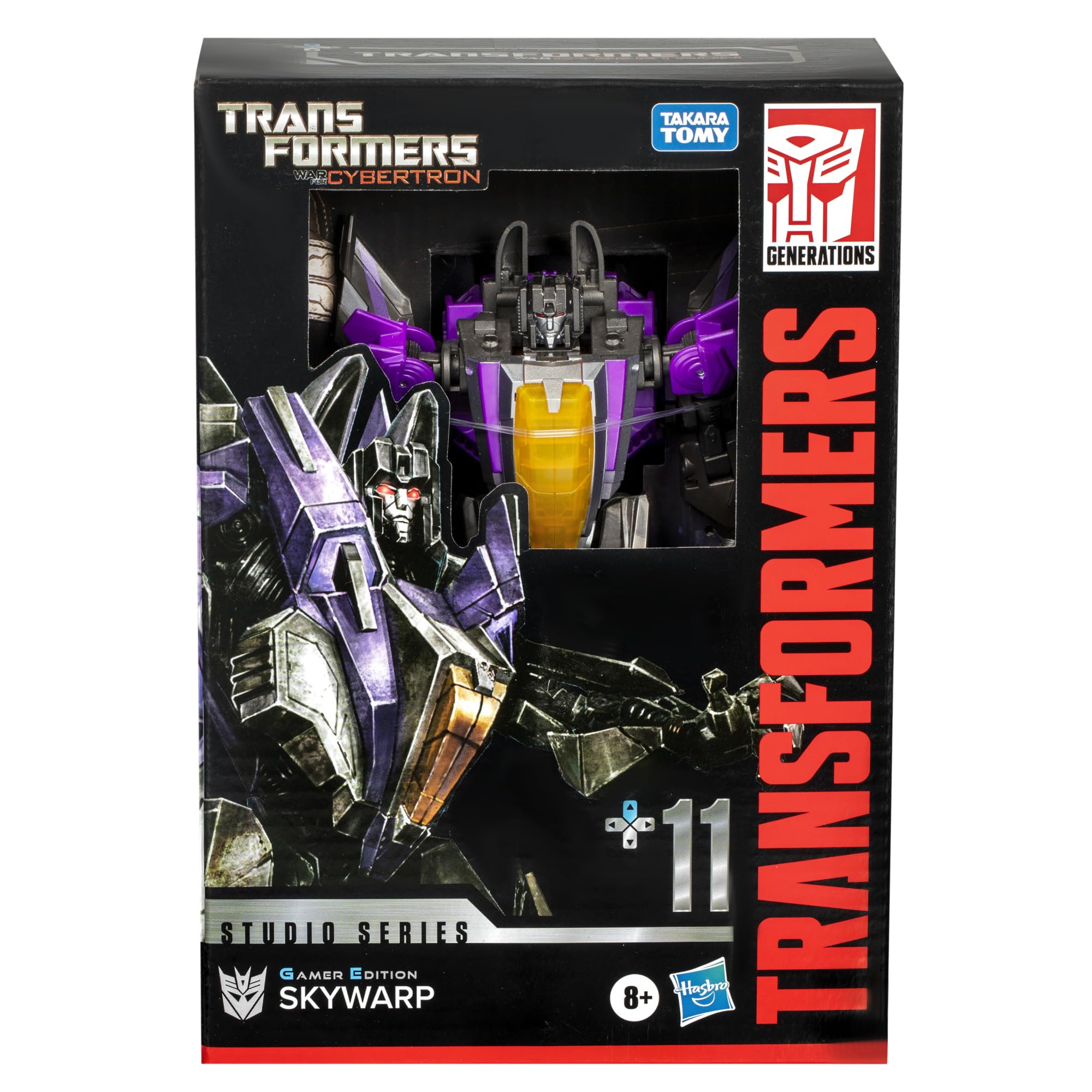 Transformers Skywarp removable backdrop Reactivate the Bridge adds dramatic scene context.
