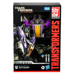 Transformers Skywarp removable backdrop Reactivate the Bridge adds dramatic scene context.
