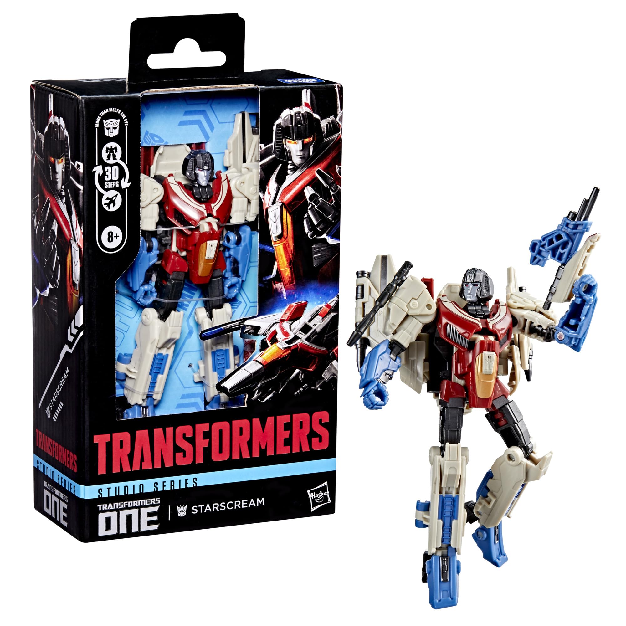 Transformers Studio Series Starscream two null ray blaster accessories for extra action.