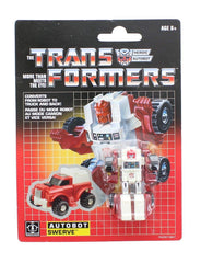 Hasbro Transformers Swerve off-road truck form, ideal for vintage play.