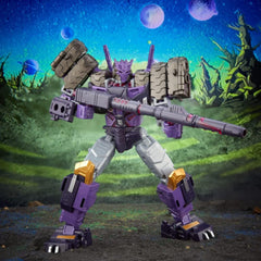 Transformers Tarn shoulder blaster attachment adds dynamic display.