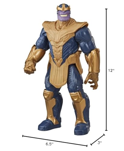 Thanos action figure in packaging suitable for display and gifting.