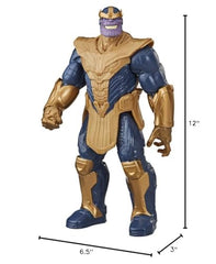 Thanos action figure in packaging suitable for display and gifting.