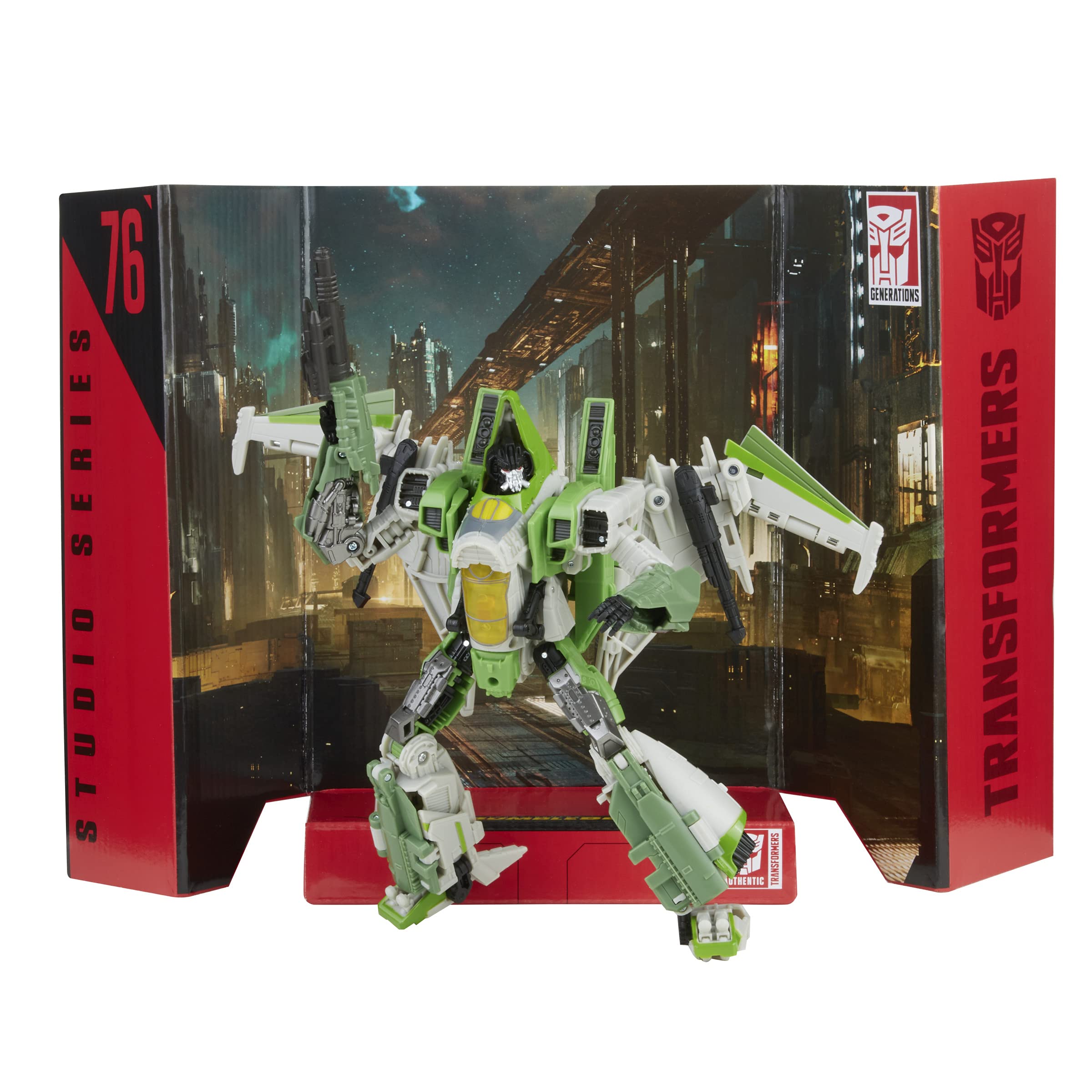 Transformers Thrust figure with Blaster accessory for action poses.
