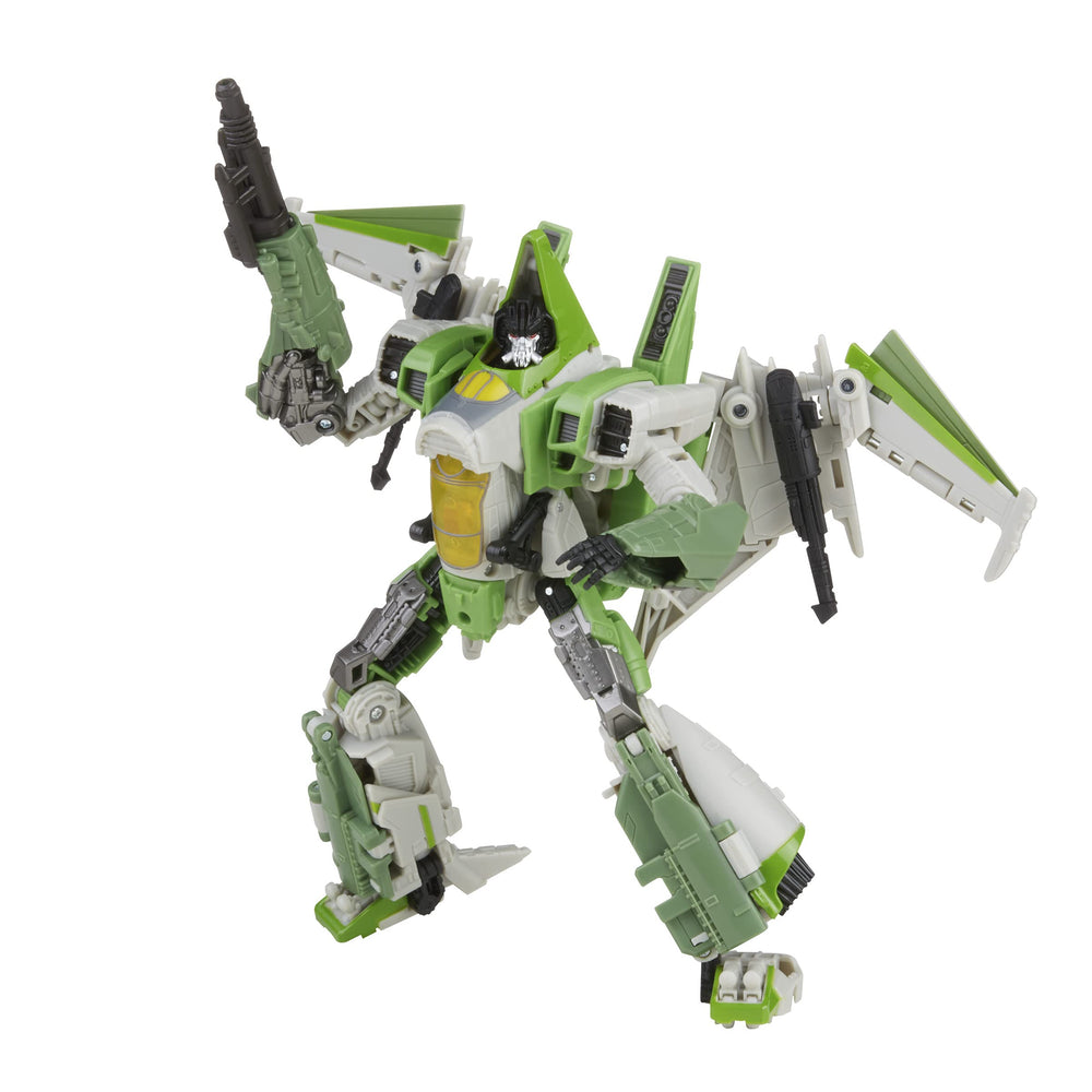 Transformers Thrust tetrajet mode in flight with Null Ray.