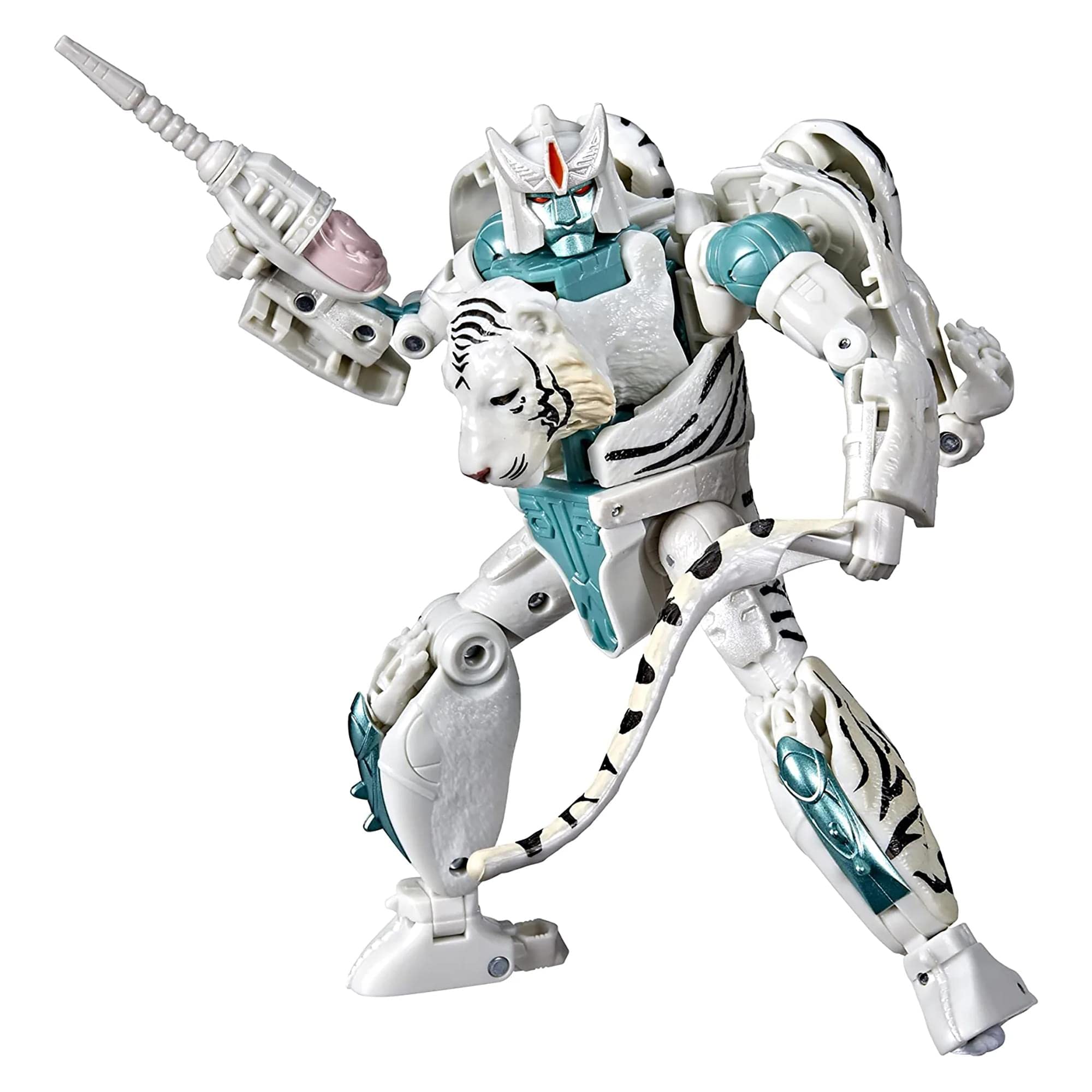 Transformers Tigatron figure in beast mode with detailed fur texture for display