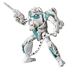 Transformers Tigatron figure in beast mode with detailed fur texture for display