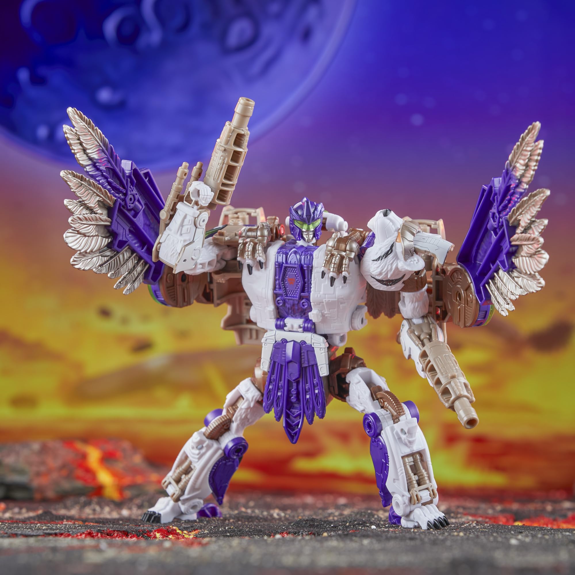 Transformers Tigerhawk detailed deco Beast Wars-inspired for authentic look.