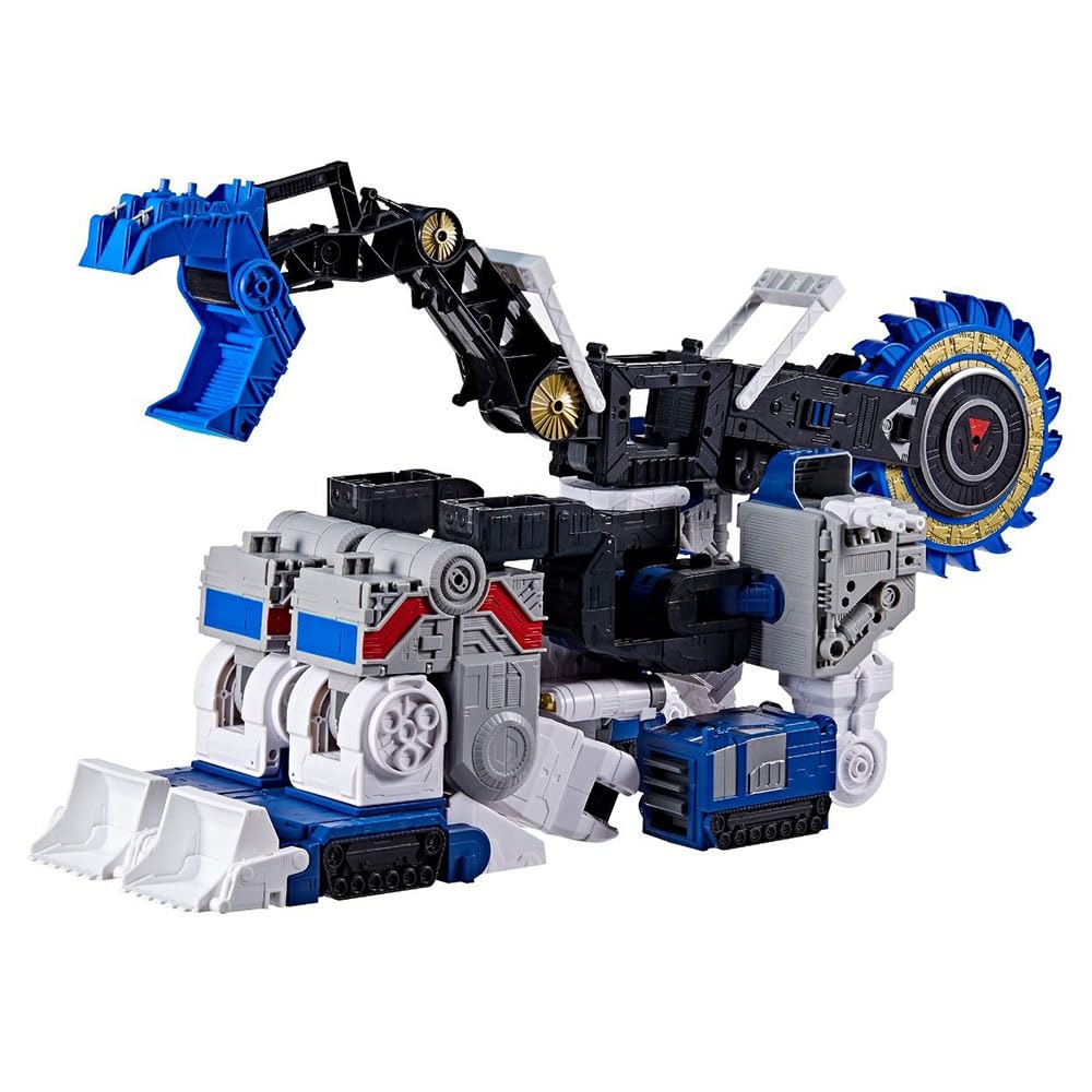 Transformers Metroplex welding mask visible in robot mode for authentic details