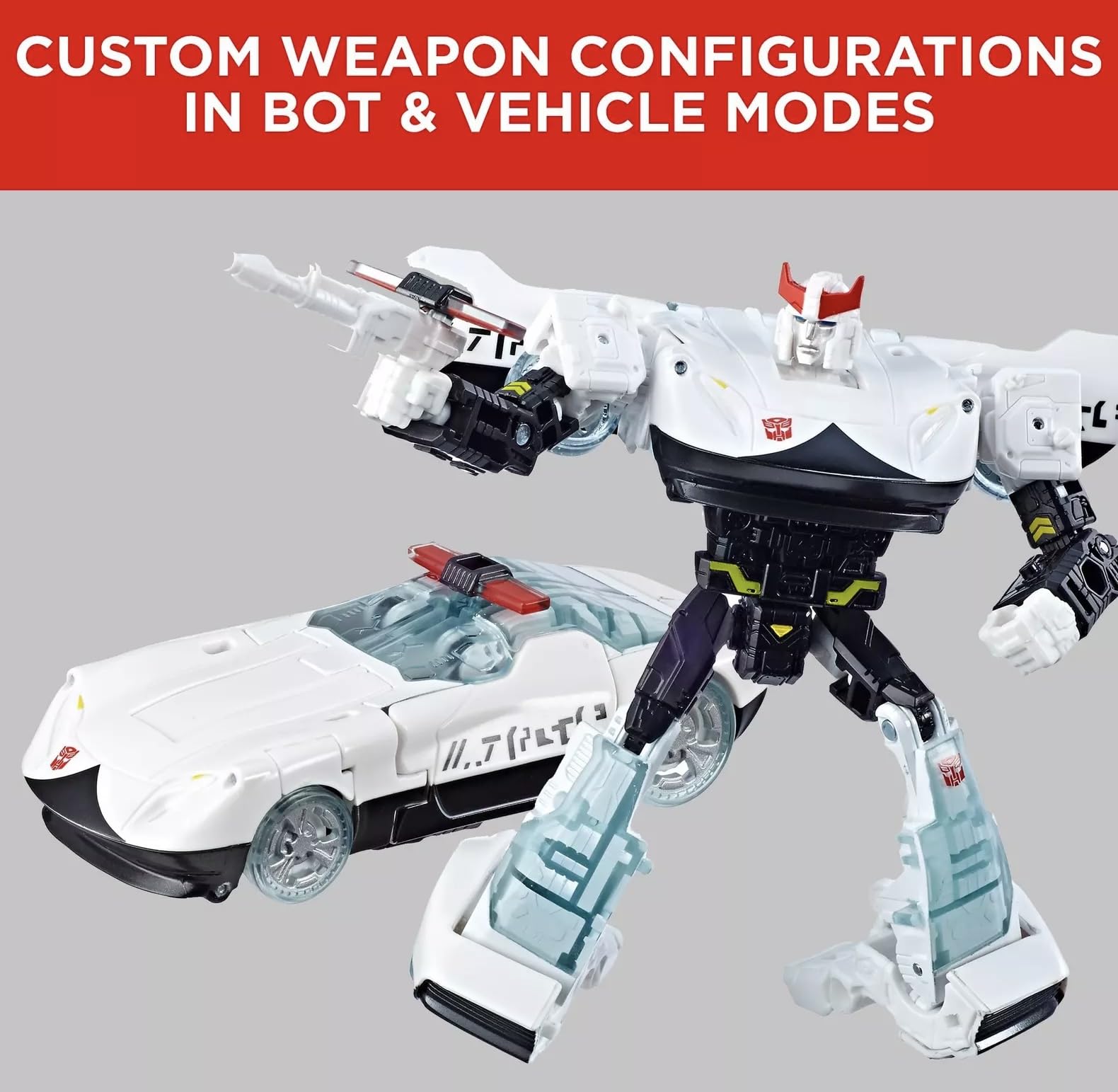 Transformers TRA GEN WFC Deluxe Prowl articulation enables varied battle-ready poses.