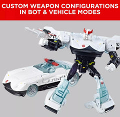Transformers TRA GEN WFC Deluxe Prowl articulation enables varied battle-ready poses.
