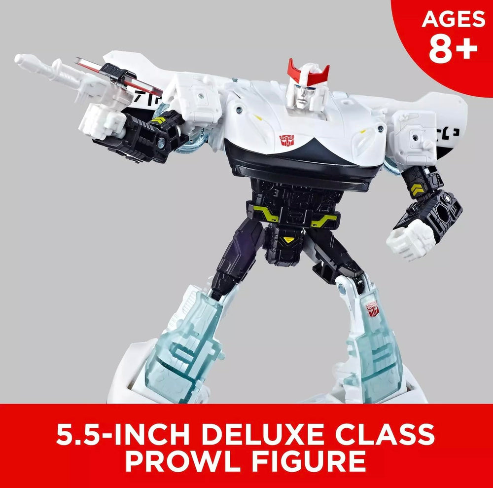 Transformers TRA GEN WFC Deluxe Prowl collects authenticity with iconic branding.
