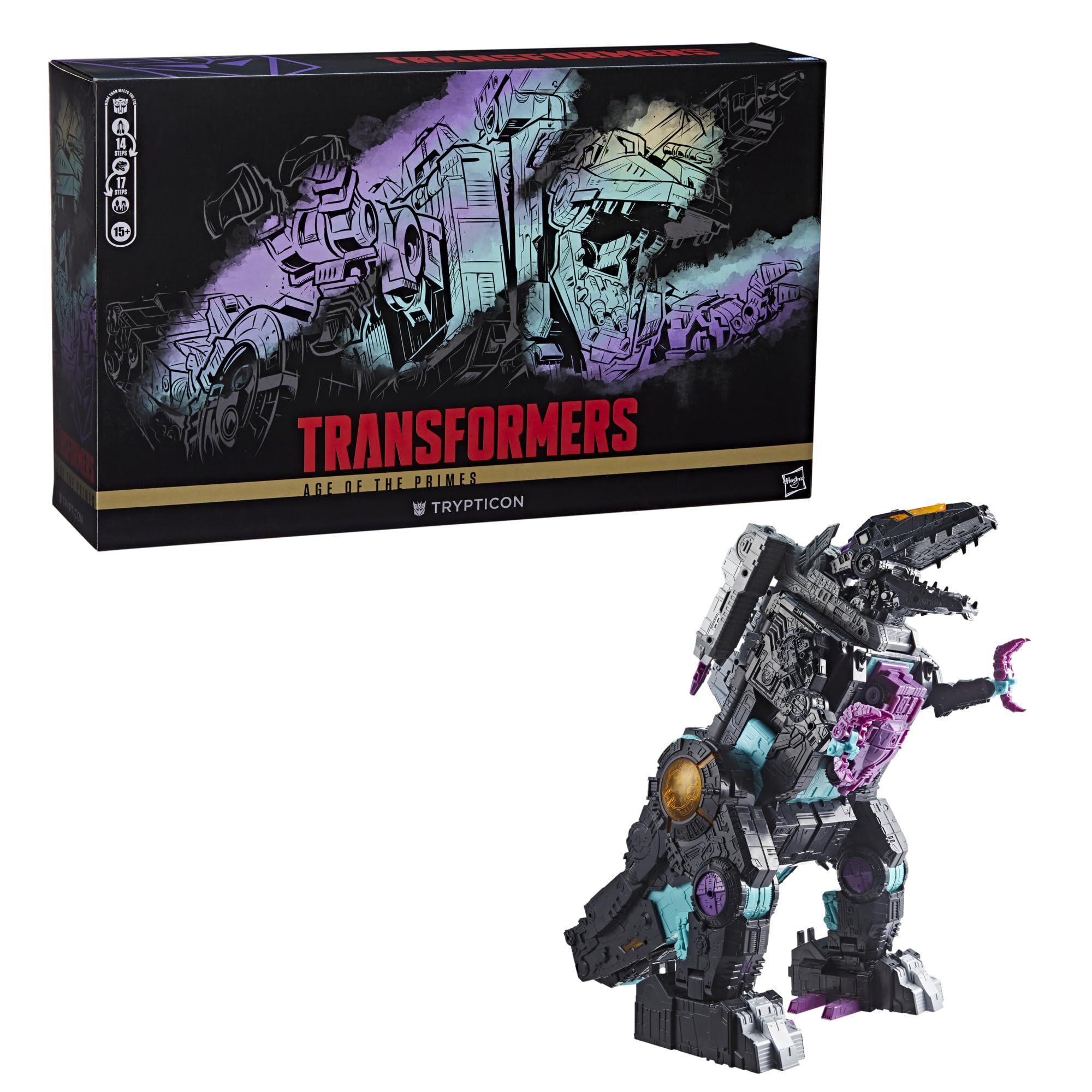 Transformers Trypticon in dinosaur mode for dynamic display and imaginative play.