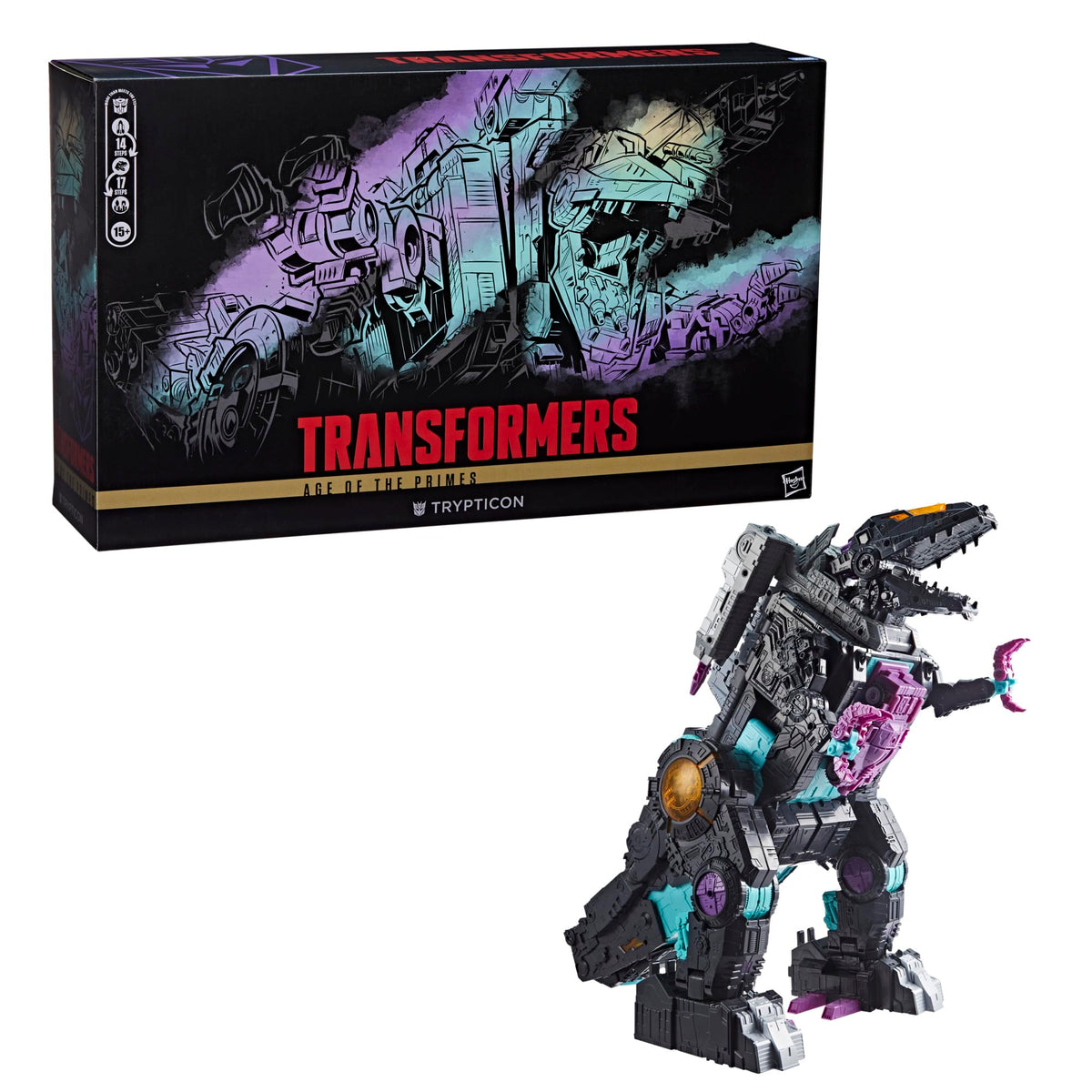 Transformers Trypticon in dinosaur mode for dynamic display and imaginative play.