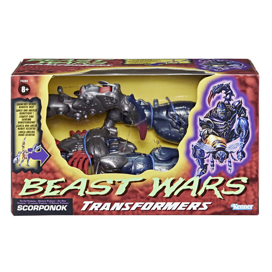 Transformers Predacon Scorponok box art highlighting nostalgic packaging