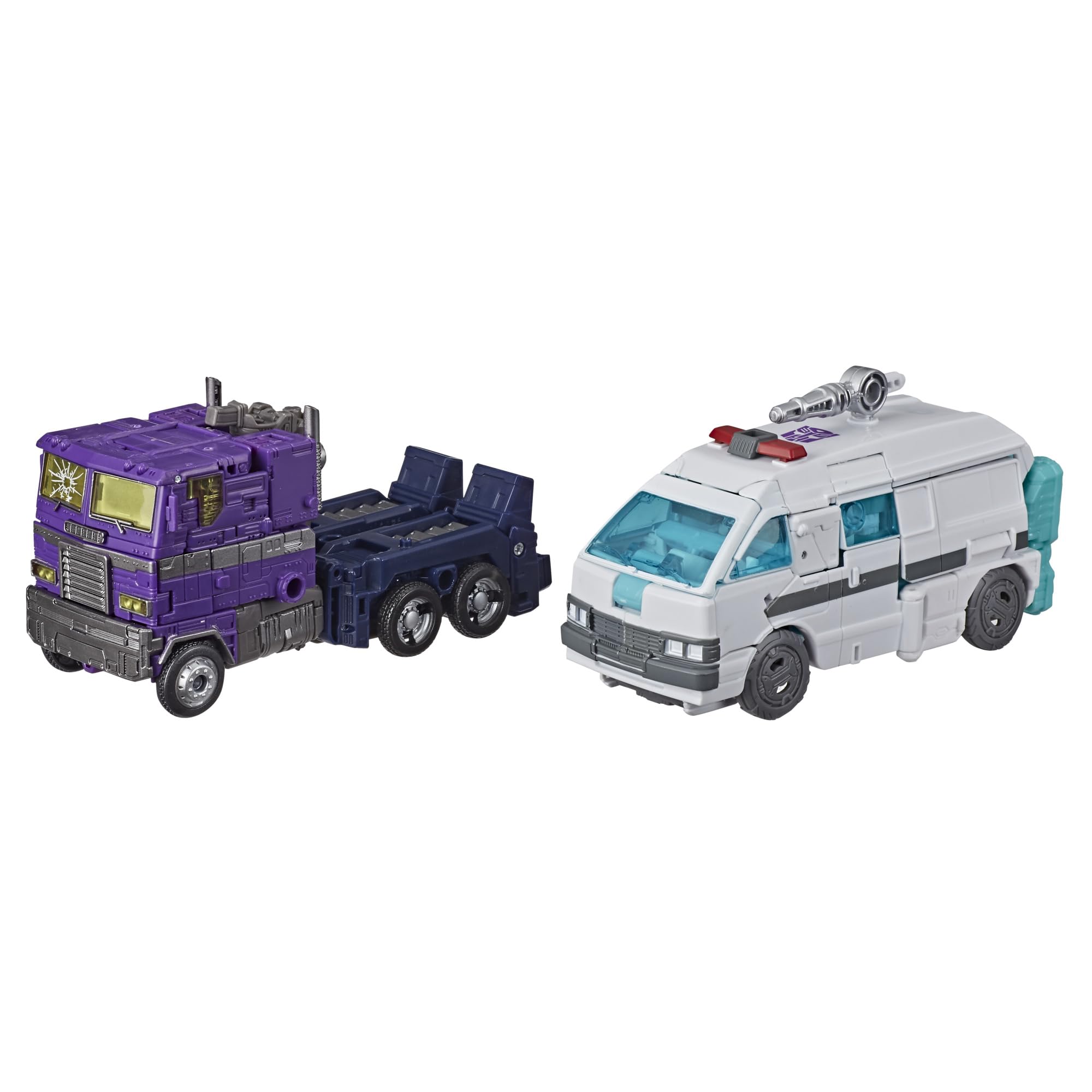 Transformers WFC-GS17 Shattered Glass Ratchet ambulance mode for dynamic posing.