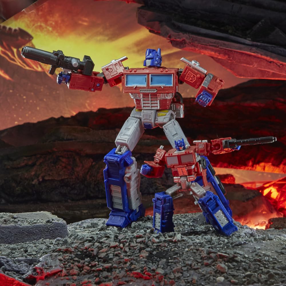 Transformers WFC-K1 Optimus Prime compact figure suitable for desk displays.