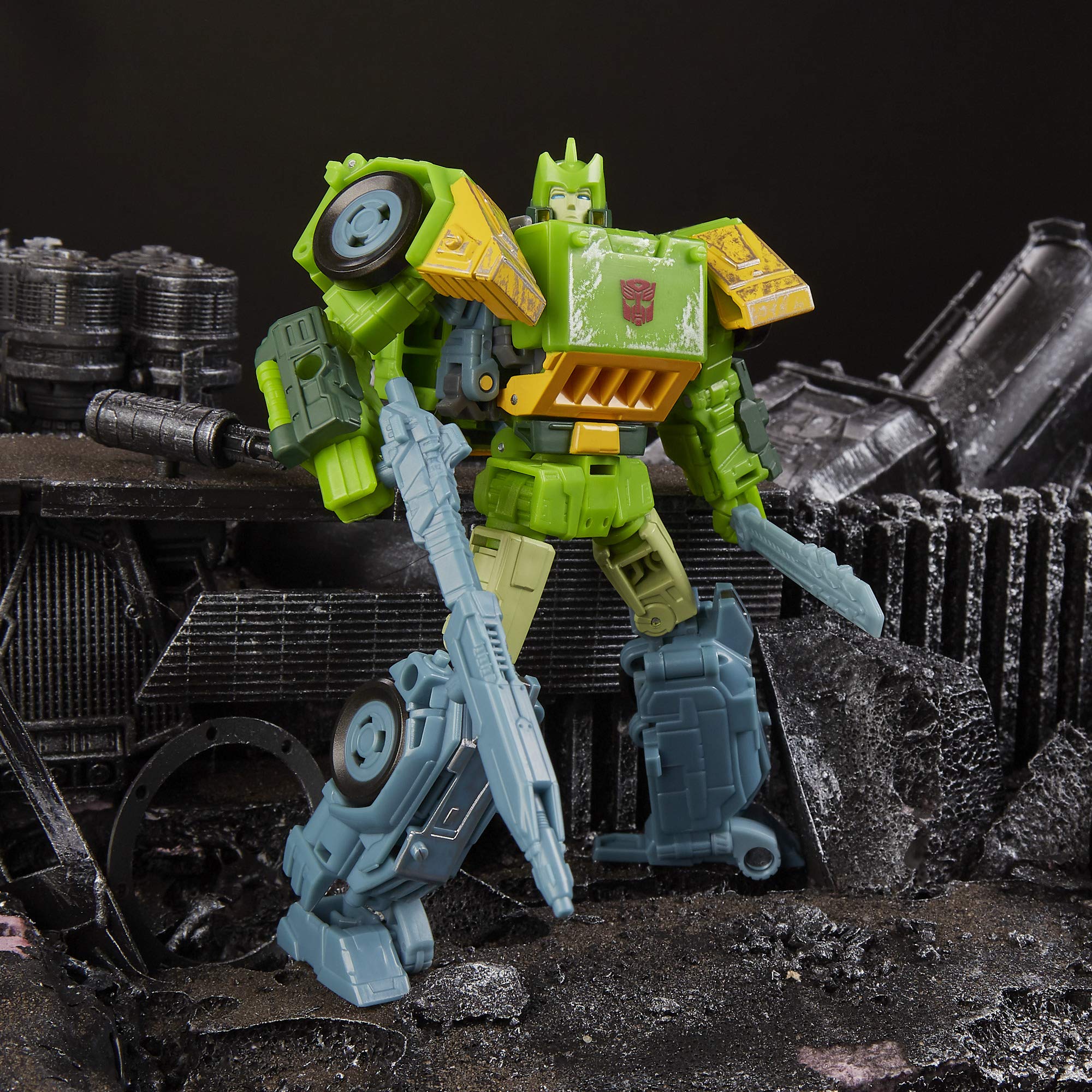 Autobot Springer collectible-display photo emphasizes display-ready design for fans.