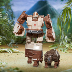 Wheeljack and Rhinox battle pose for dynamic play scenes.