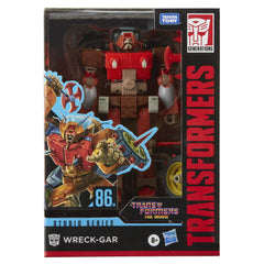 Transformers Wreck-Gar armor axe for authentic poses and play.