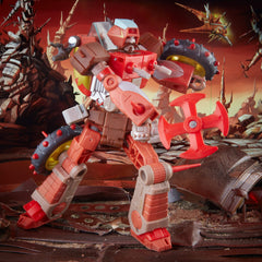 Transformers Wreck-Gar figure at 6.5-inch scale for shelf display.