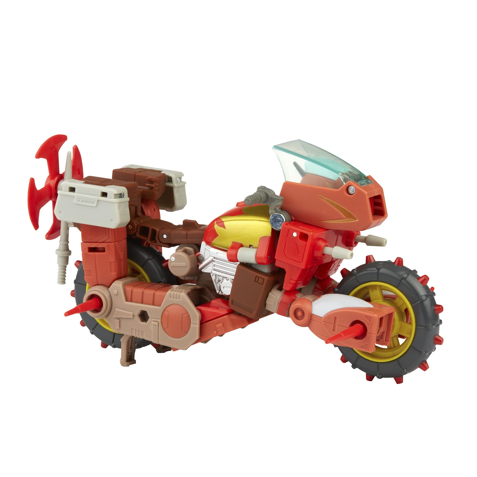 Transformers Wreck-Gar motorcycle mode ideal for action-packed play.